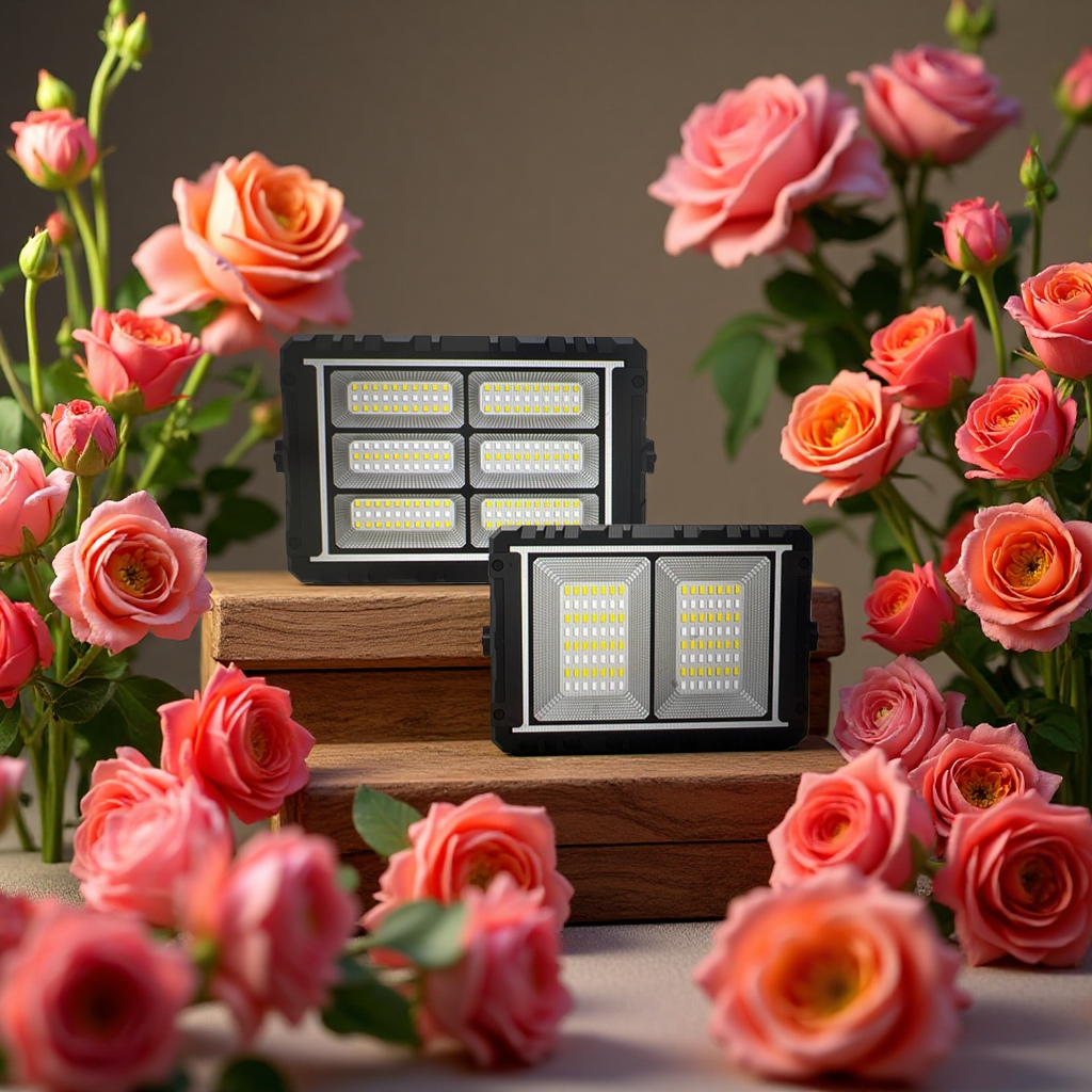 Solar-powered portable floodlights for outdoor portable rechargeable lighting Application Scenario