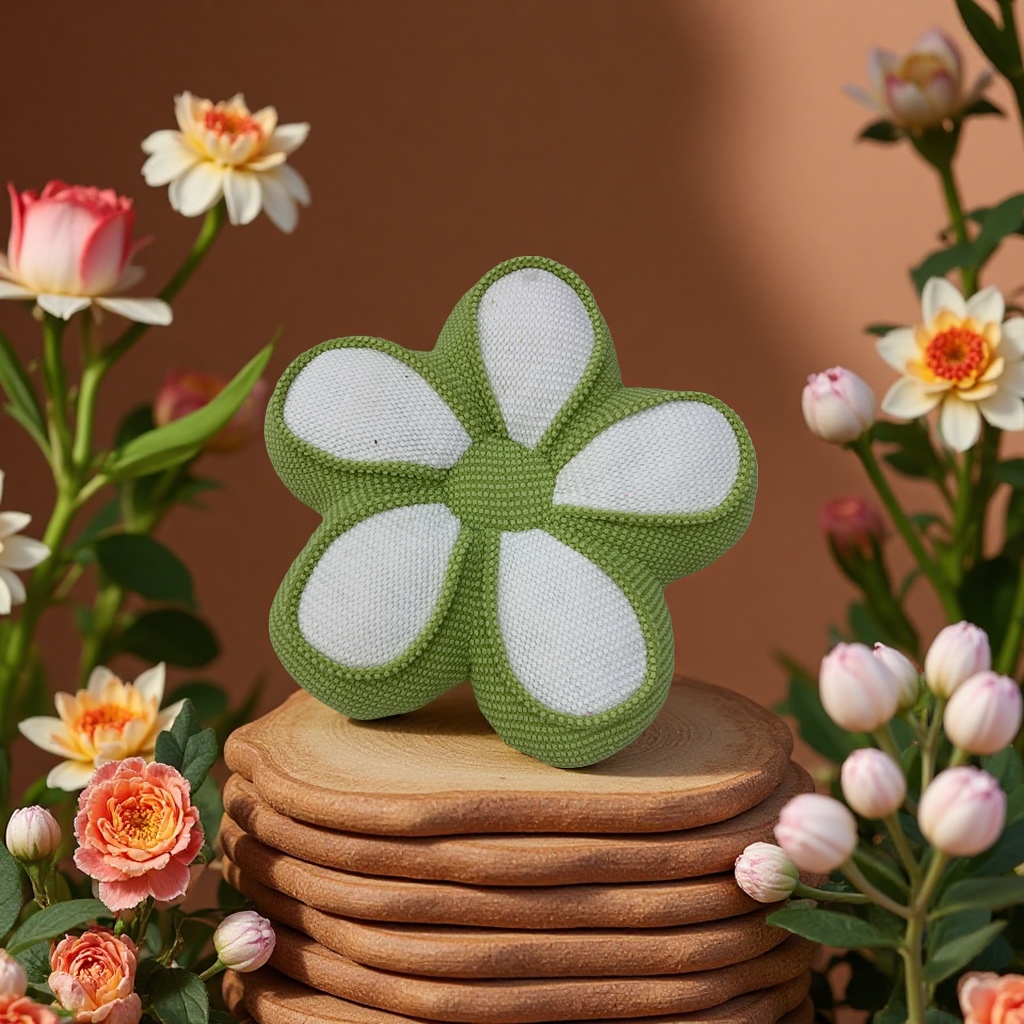 Five-petal flower cushion throw pillow Application Scenario