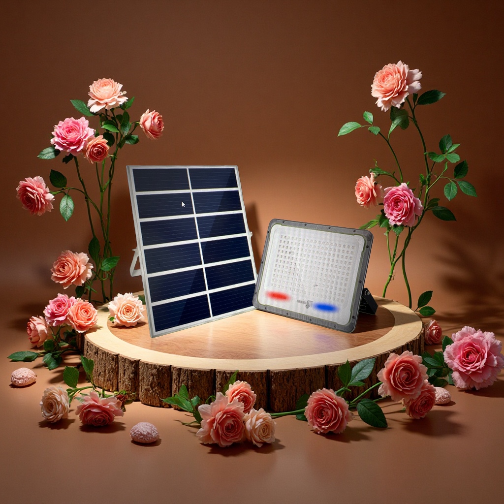 Solar outdoor floodlight 3000 lumens waterproof high-intensity lighting courtyard street lamp