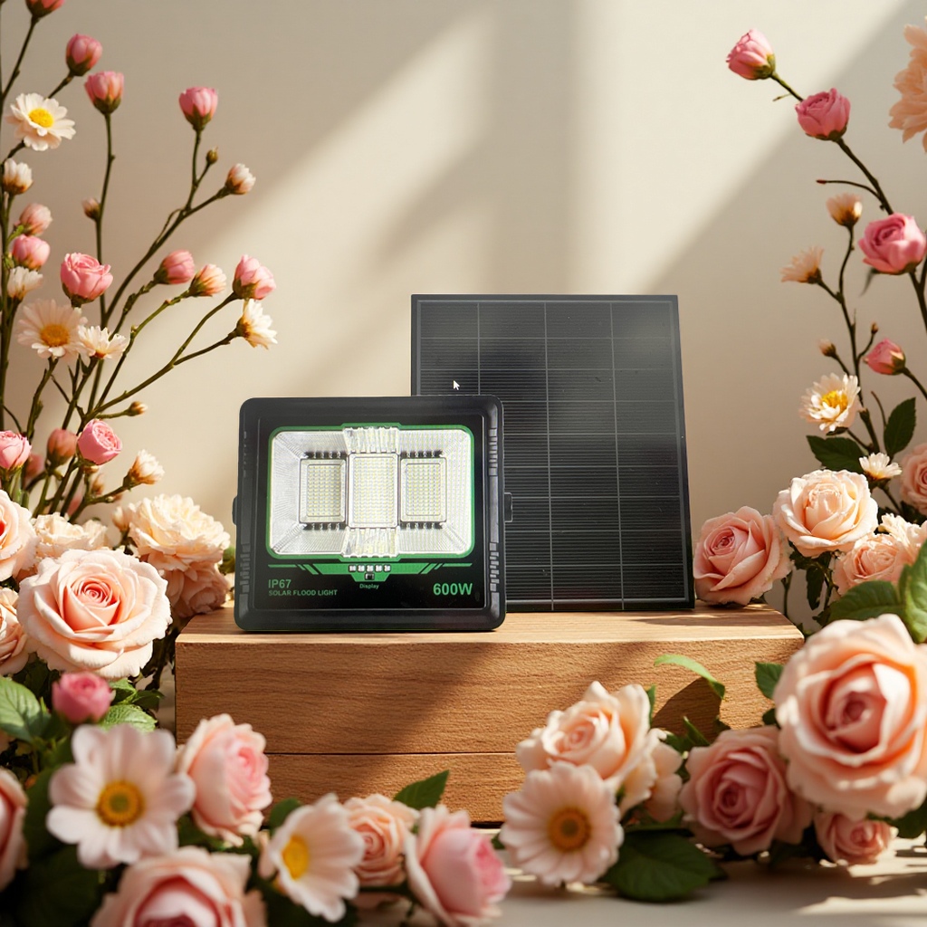 Solar floodlight outdoor waterproof and energy-saving lighting lamp 3000 lumens details Picture