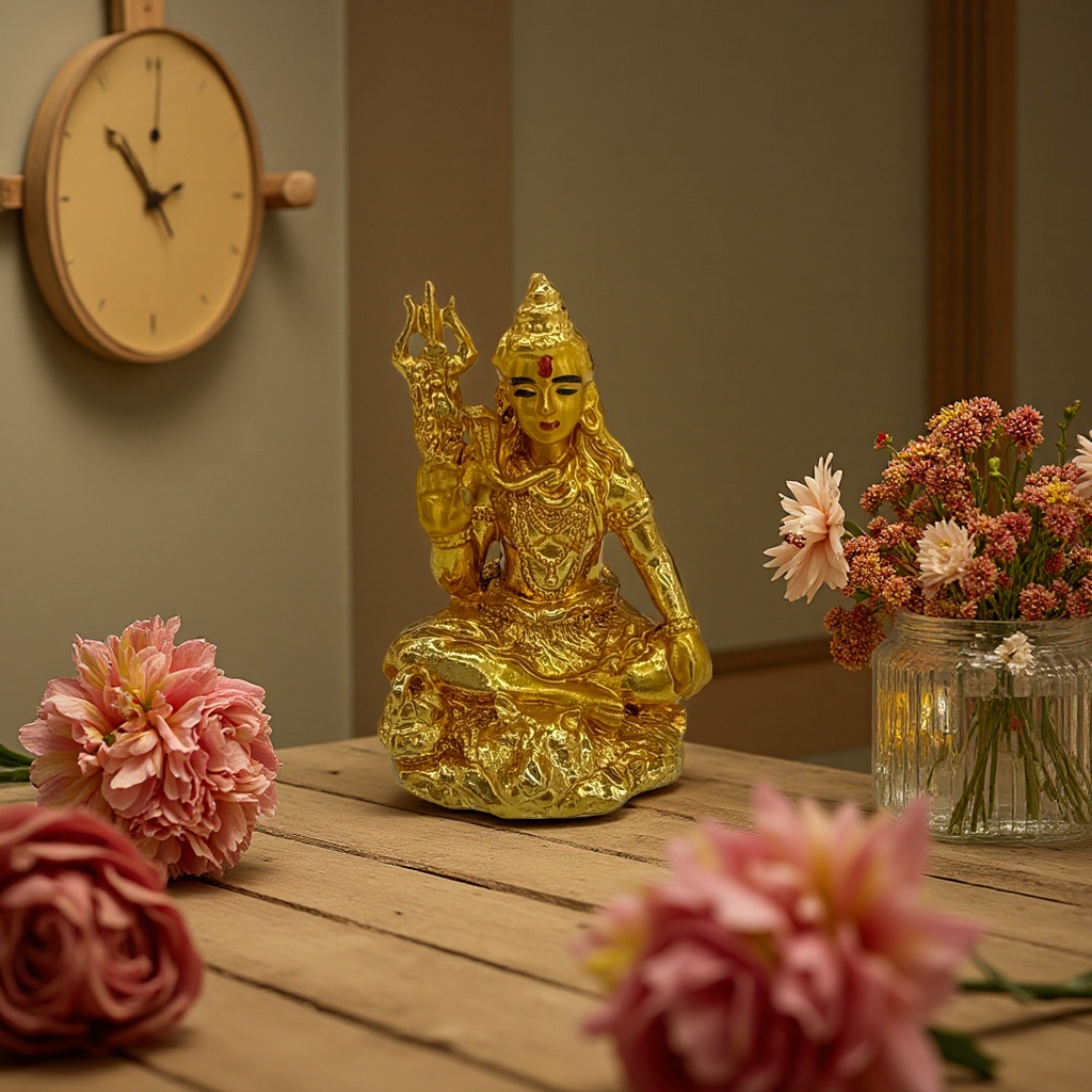 Small golden Buddha statue resin handicraft ornaments for home decoration, Buddha statue ornaments Application Scenario