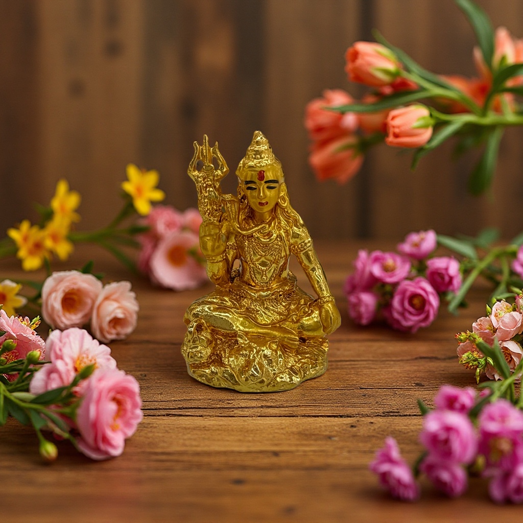 Small golden Buddha statue resin handicraft ornaments for home decoration, Buddha statue ornaments Specification image