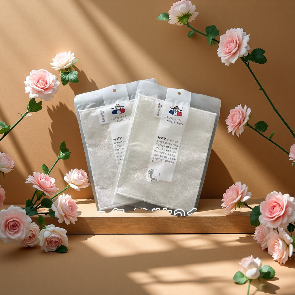 Arirang bamboo fiber dishcloths, absorbent cloths, tablecloths, easy-to-clean kitchen scouring pads, oil-free cleaning cloths