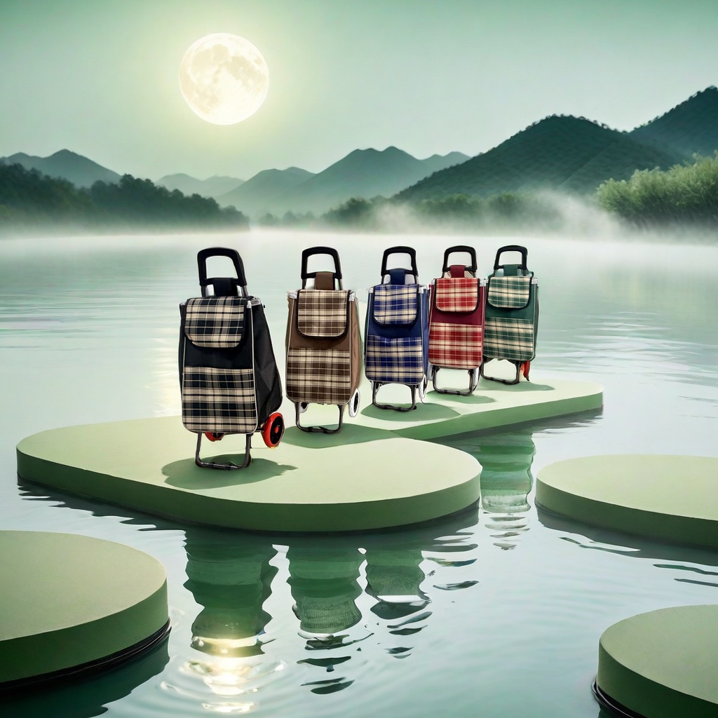 Hand-pulled cart, folding portable small trolley, home shopping and transportation vehicle, light and durable. 110152569 details Picture