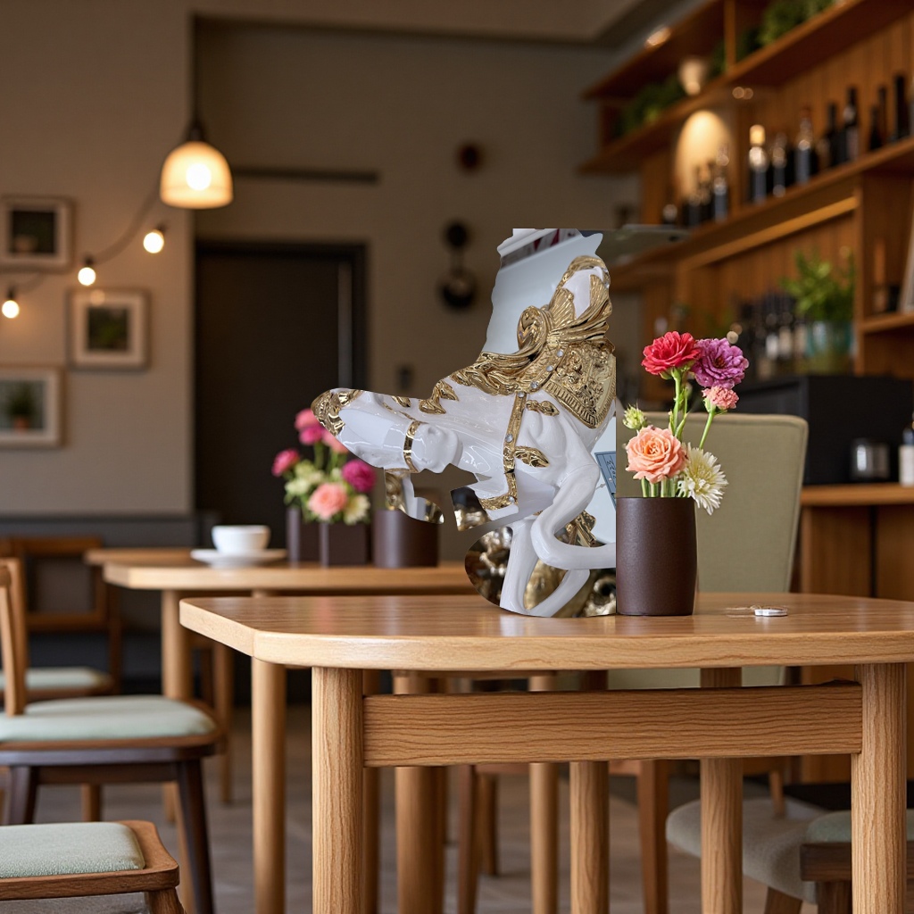 White horse resin craft sculpture ornaments, living room decorative art collectibles