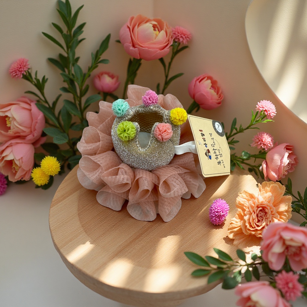 Bath Flower Aromatherapy Bath flower rose petal bath ball Relaxes body and mind, natural plant essential oil Application Scenario
