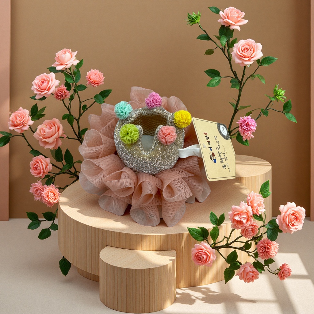 Bath Flower Aromatherapy Bath flower rose petal bath ball Relaxes body and mind, natural plant essential oil