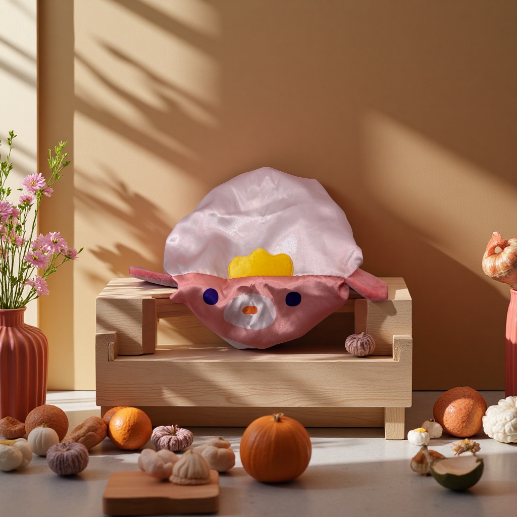 Shower cap, anti-slip, breathable, soft bathroom product, household waterproof and warm hat details Picture