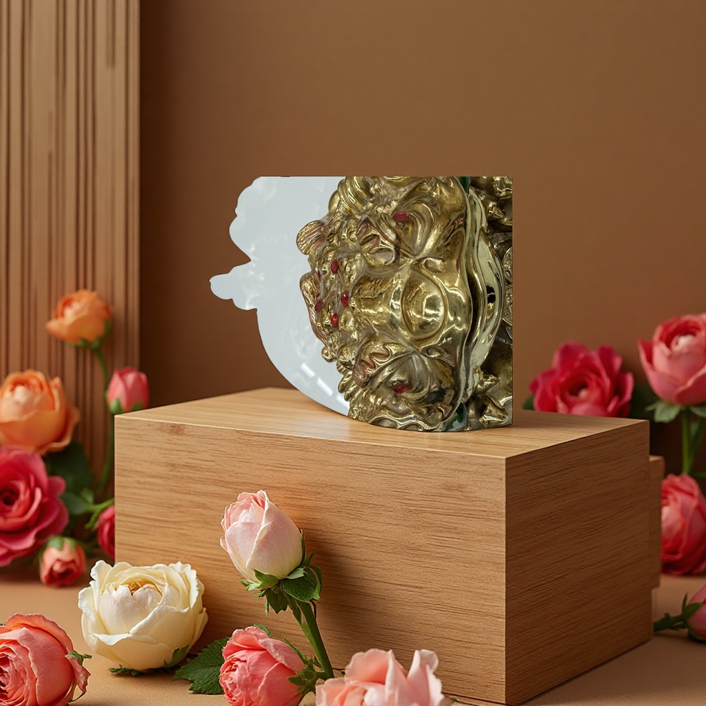 Medium-sized Golden Toad resin handicraft display piece, a home decoration for preventing wealth, gathering treasures, attracting wealth and good fortune Specification image