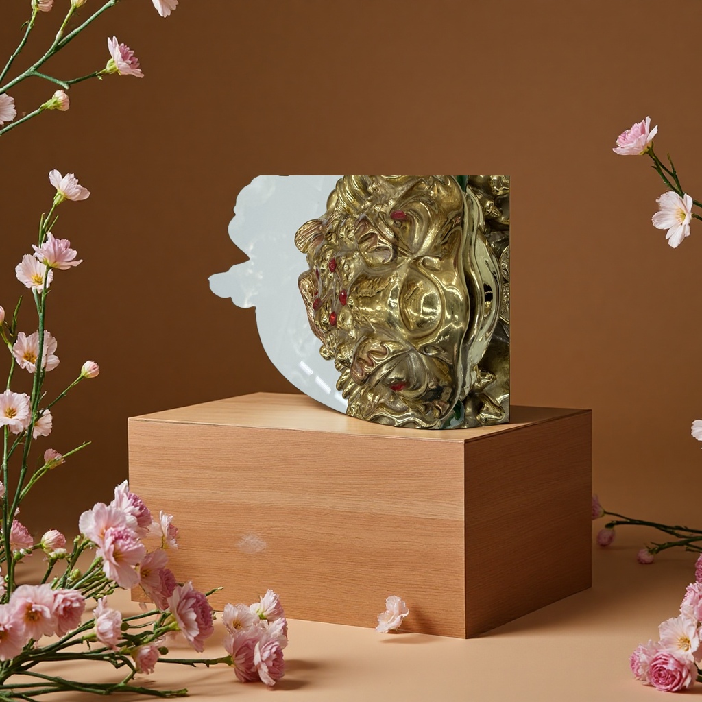 Medium-sized Golden Toad resin handicraft display piece, a home decoration for preventing wealth, gathering treasures, attracting wealth and good fortune details Picture