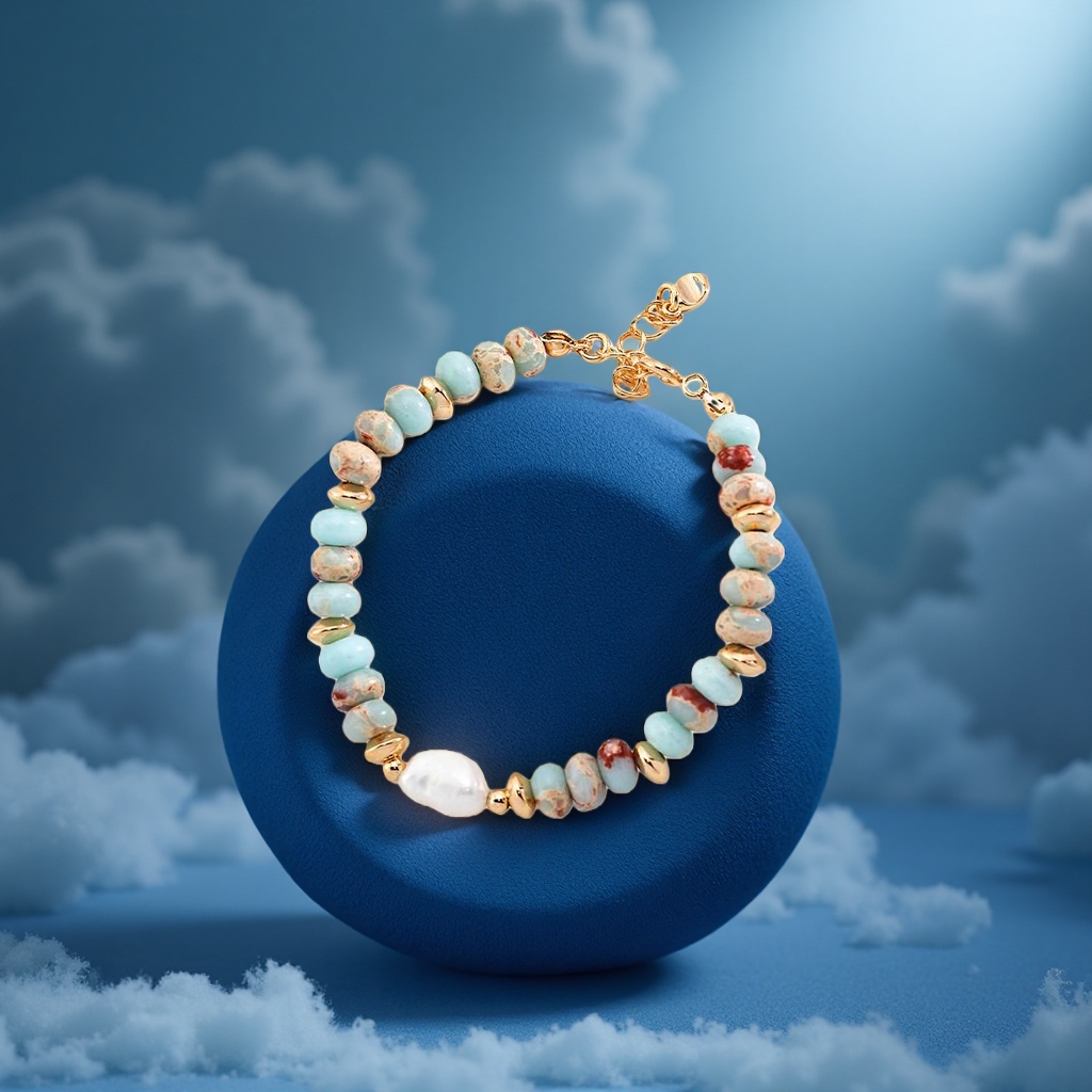 Tonight's 925 sterling silver jewelry, white pearl bracelet, fashionable and simple pearl accessory gift for girls Application Scenario