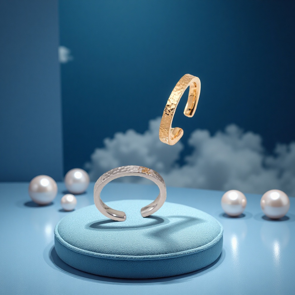 This evening's 925 sterling silver ring is a simple, fashionable and light luxury design for women's daily wear