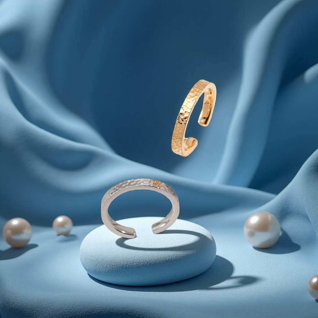 This evening's 925 sterling silver ring is a simple, fashionable and light luxury design for women's daily wear details Picture