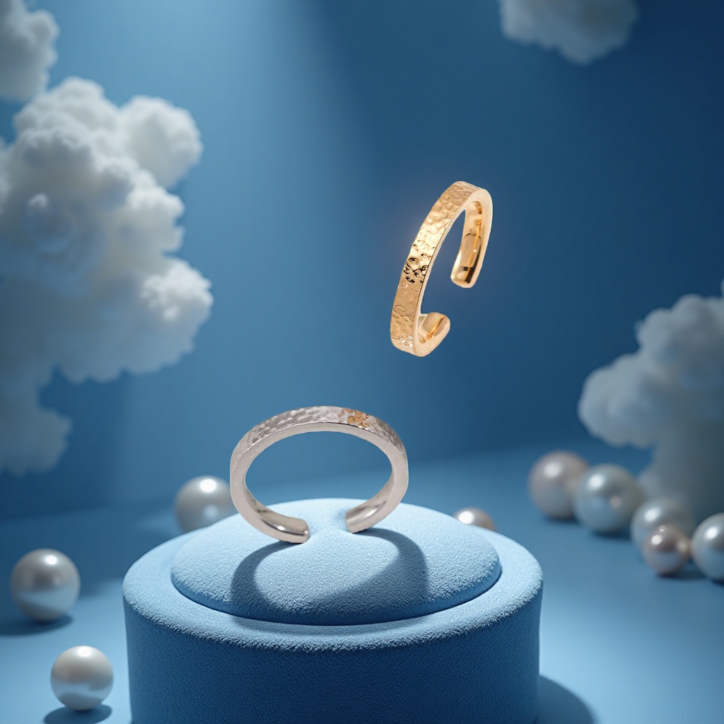 This evening's 925 sterling silver ring is a simple, fashionable and light luxury design for women's daily wear Application Scenario