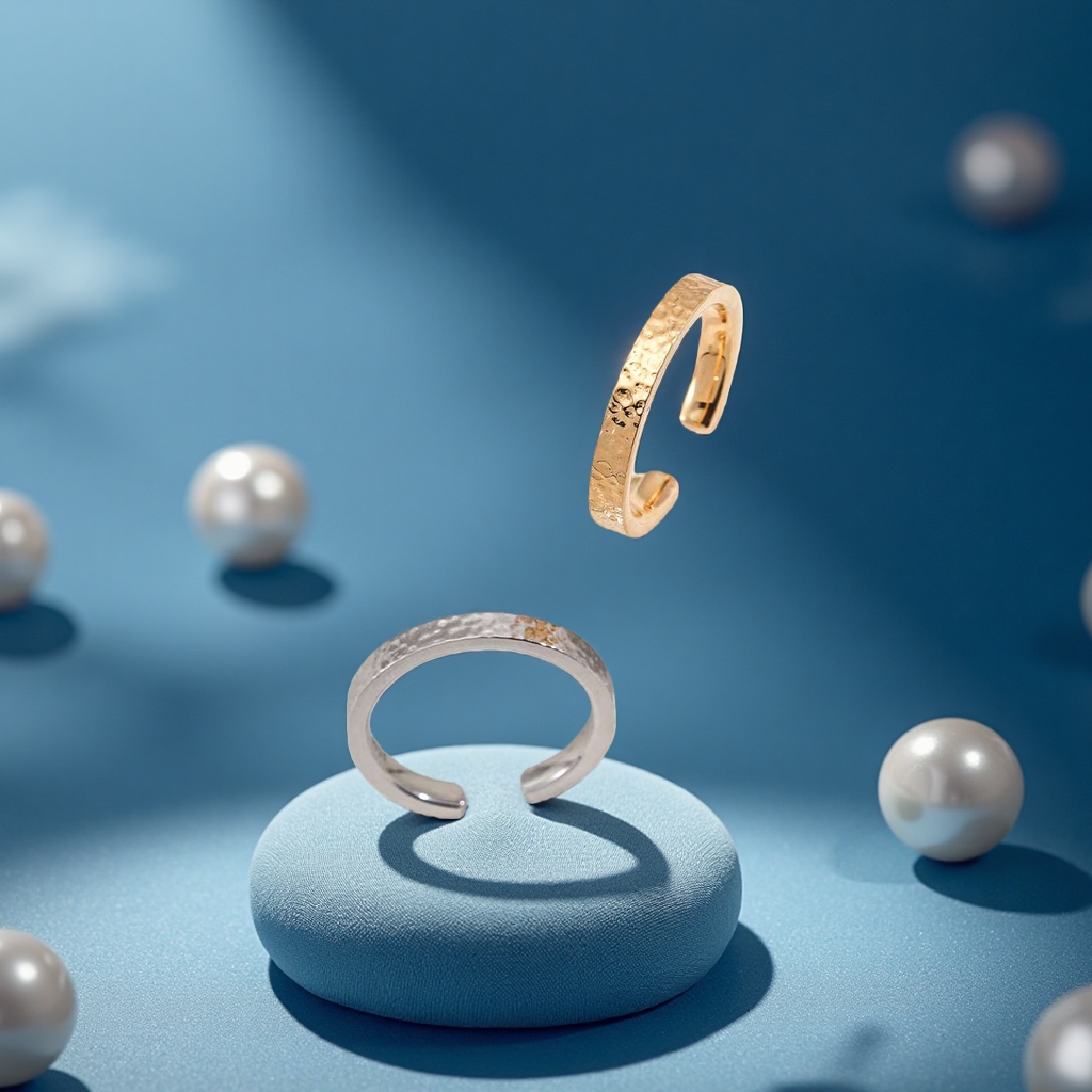 This evening's 925 sterling silver ring is a simple, fashionable and light luxury design for women's daily wear Specification image