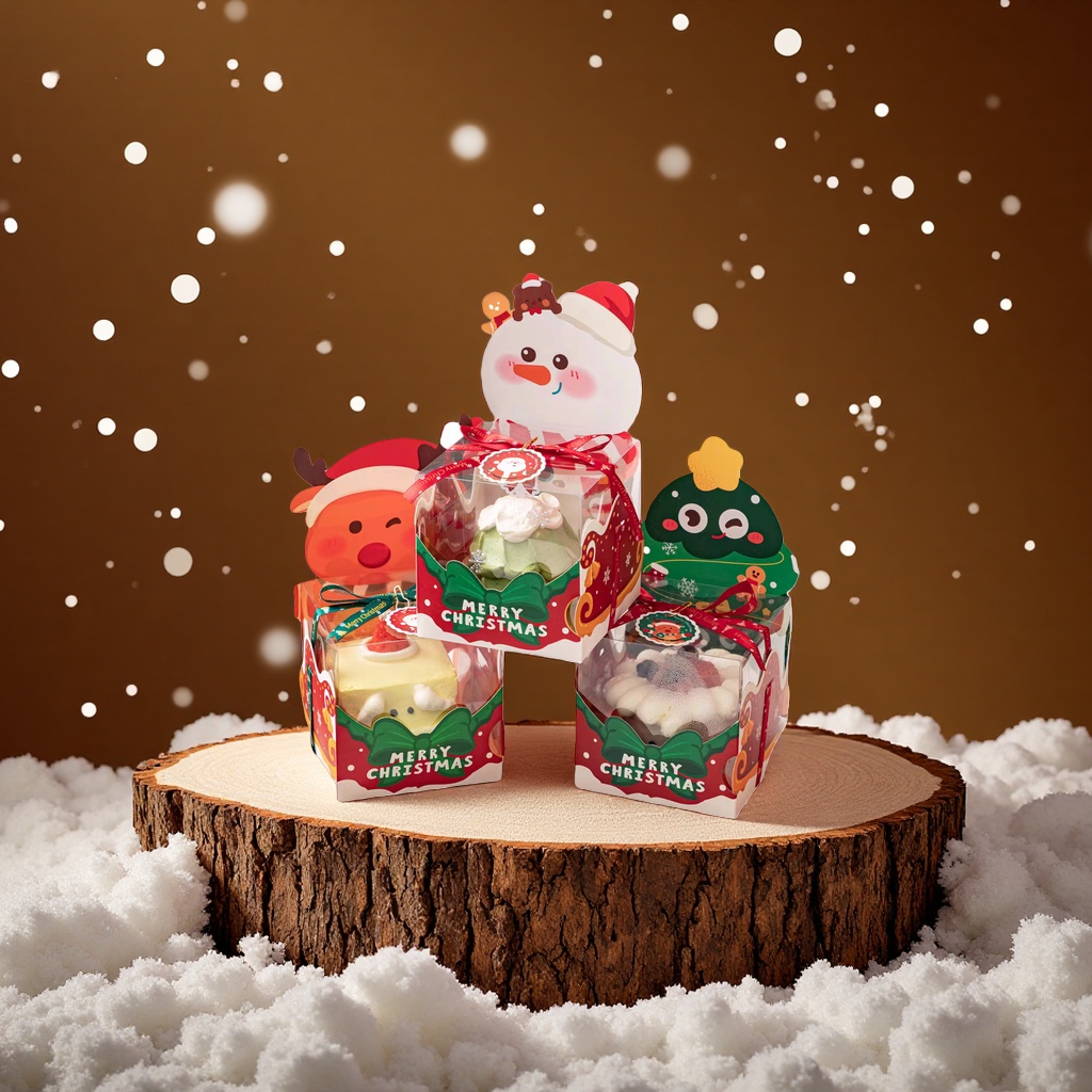 New Christmas apple packaging box, Christmas Eve apple gift box, candy batch gift, creative kindergarten gift box Application Scenario