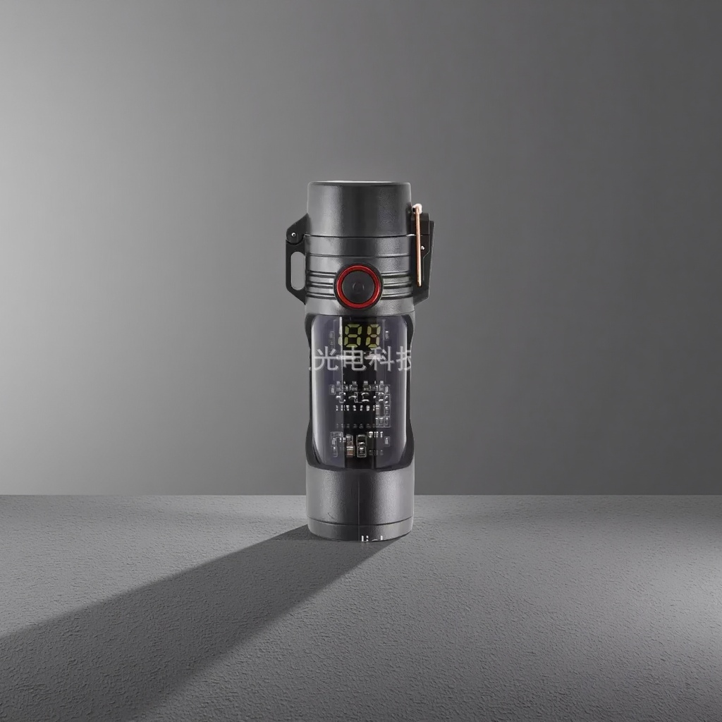 New arc lighter, light hook display, fast charging, large capacity, portable outdoor alarm details Picture