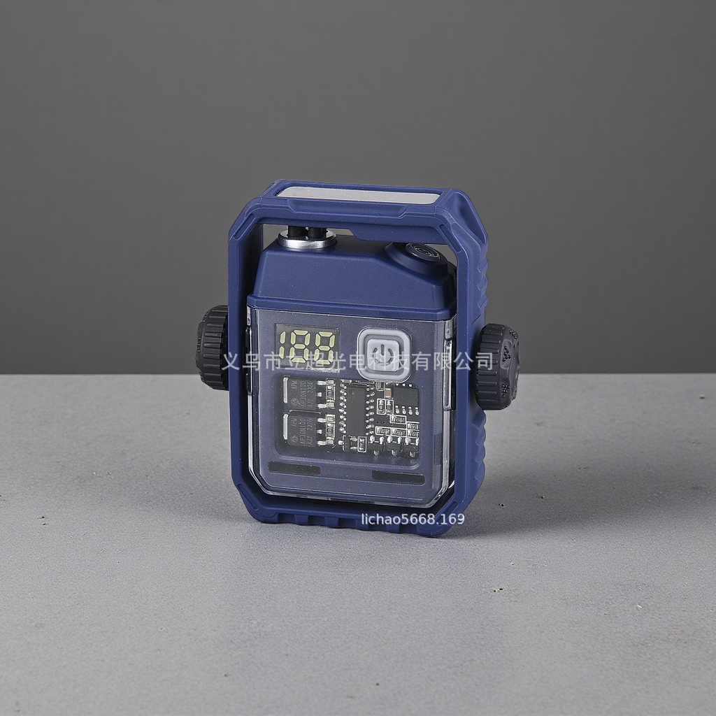 The new rotating and vibrating flashlight is portable, compact, with multi-position adjustment and a multi-functional display screen Application Scenario