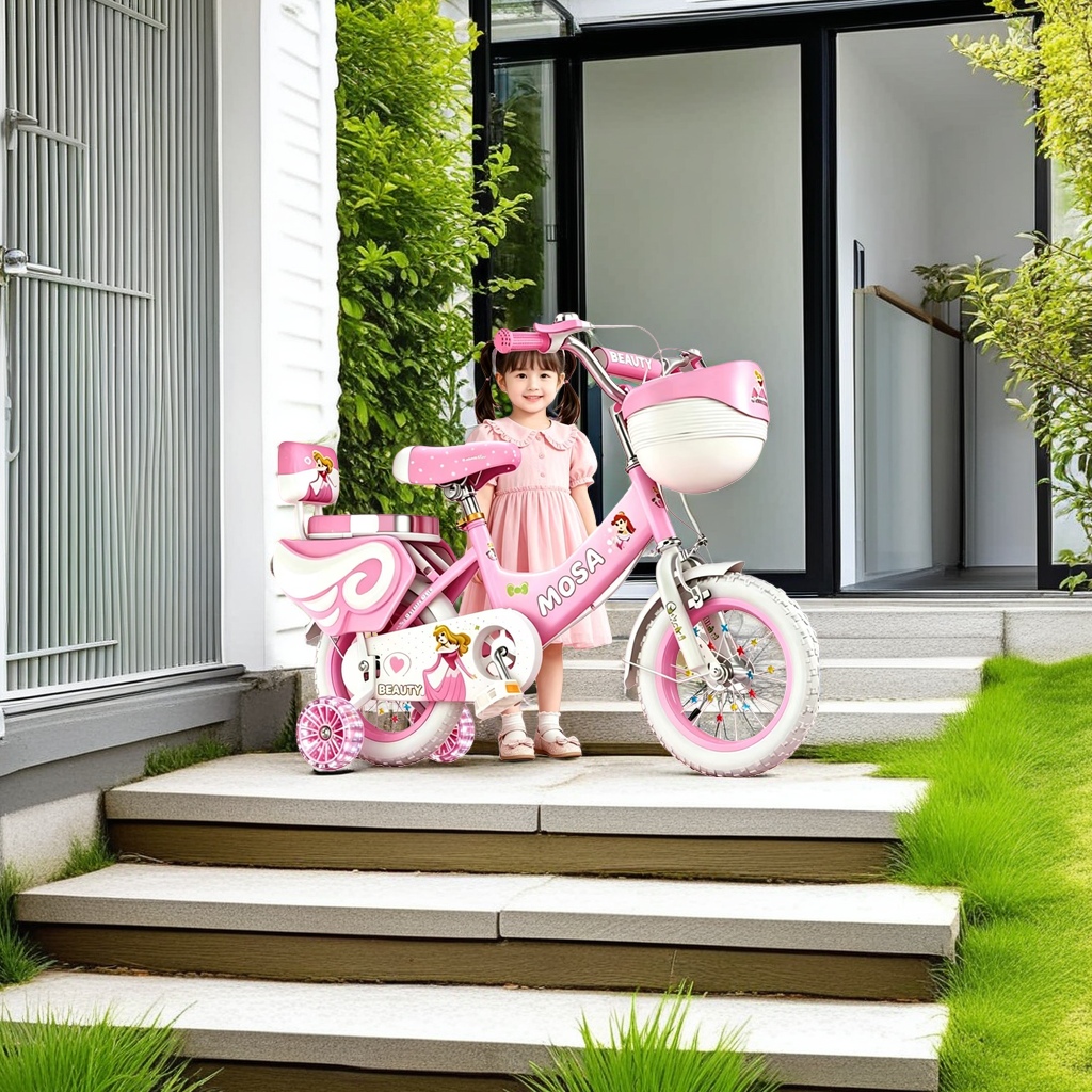 Children's bicycles, strollers and bicycles with 12-inch lightweight and anti-slip tires are suitable for boys and girls aged 3 to 8 Specification image