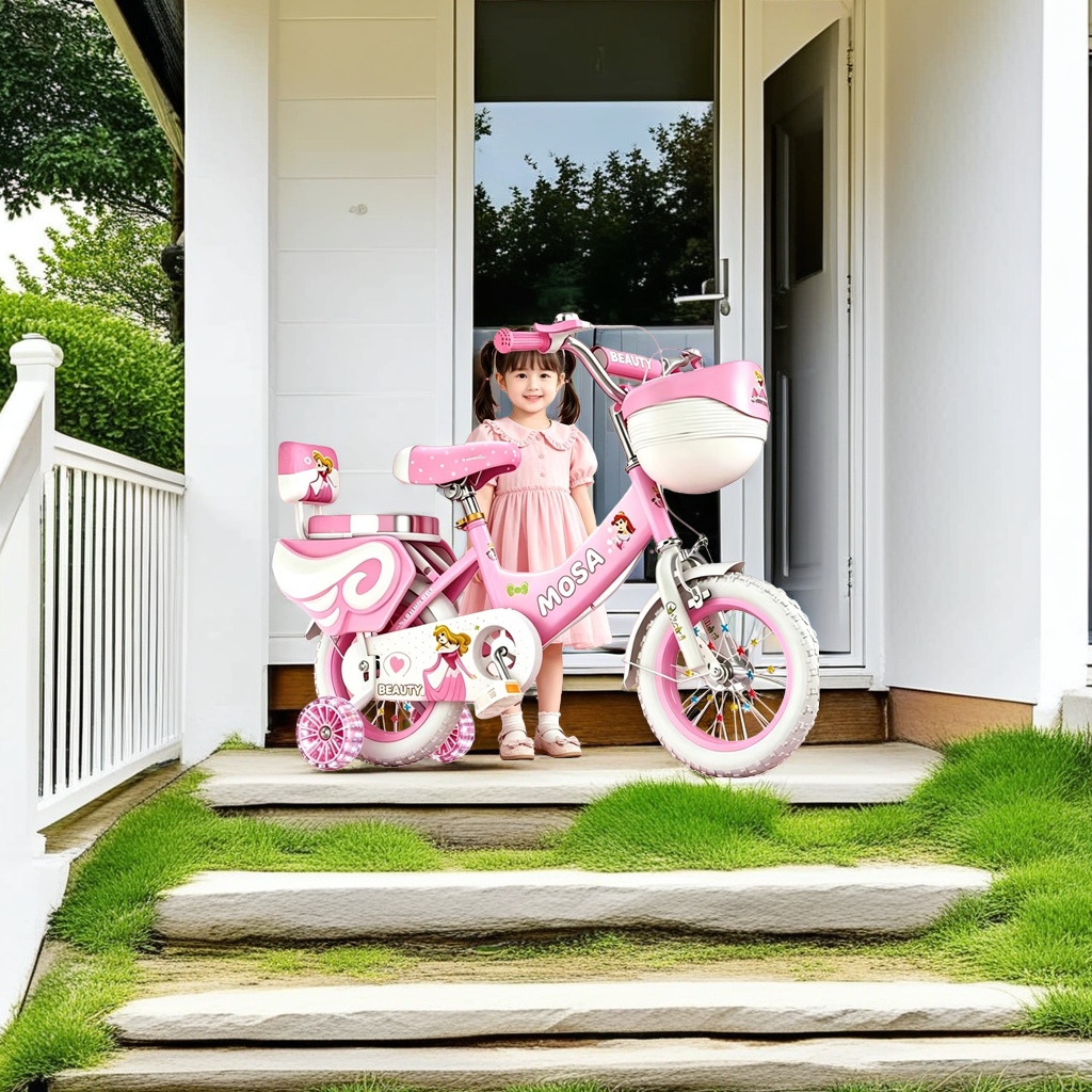 Children's bicycles, strollers and bicycles with 12-inch lightweight and anti-slip tires are suitable for boys and girls aged 3 to 8 Application Scenario