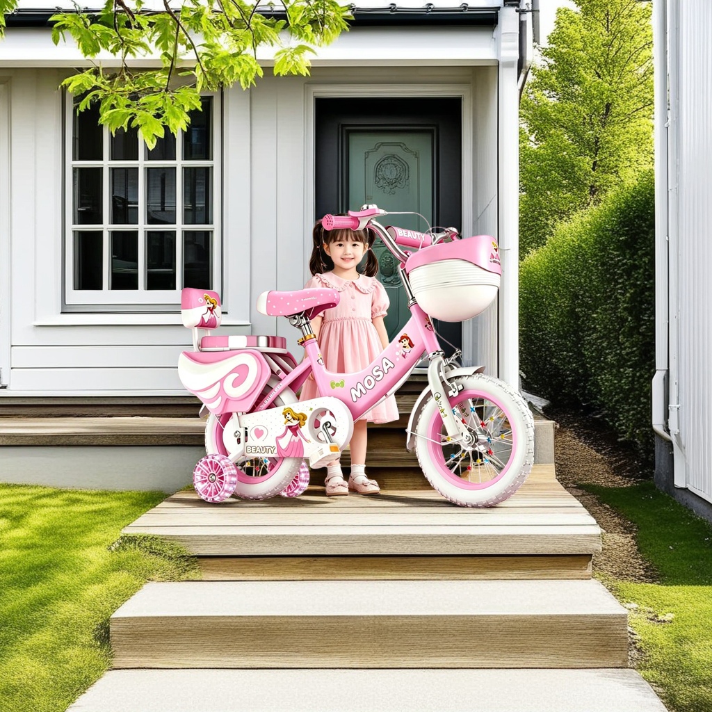 Children's bicycles, strollers and bicycles with 12-inch lightweight and anti-slip tires are suitable for boys and girls aged 3 to 8 details Picture