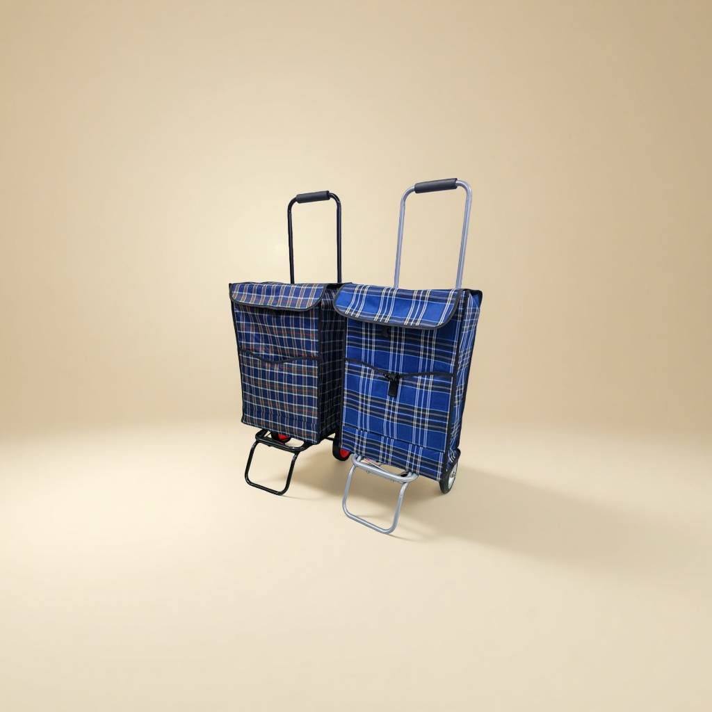 Vegetable cart, truck, luggage cart, lightweight folding cart, aluminum iron frame cart details Picture