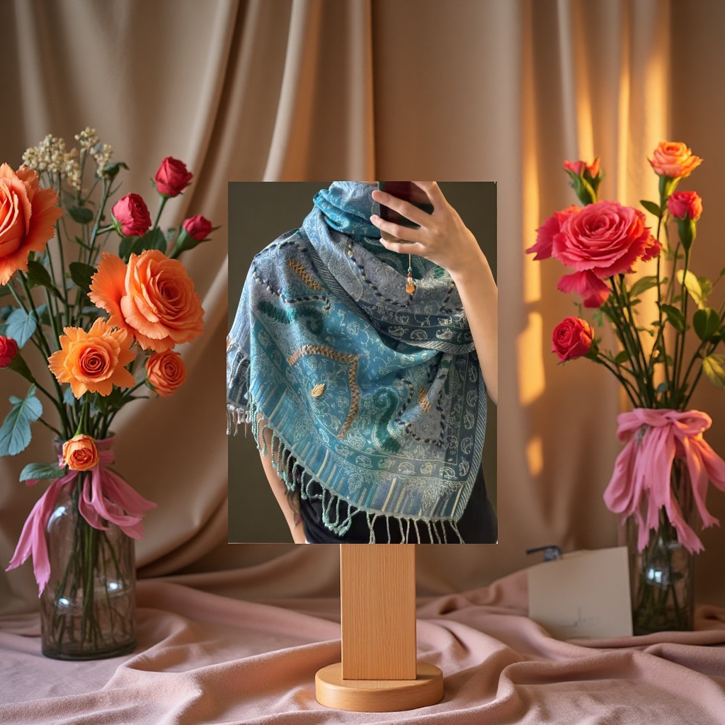 The silk scarf is soft, breathable and thin. The beach shawl is light, sun-protective, warm and breathable Application Scenario