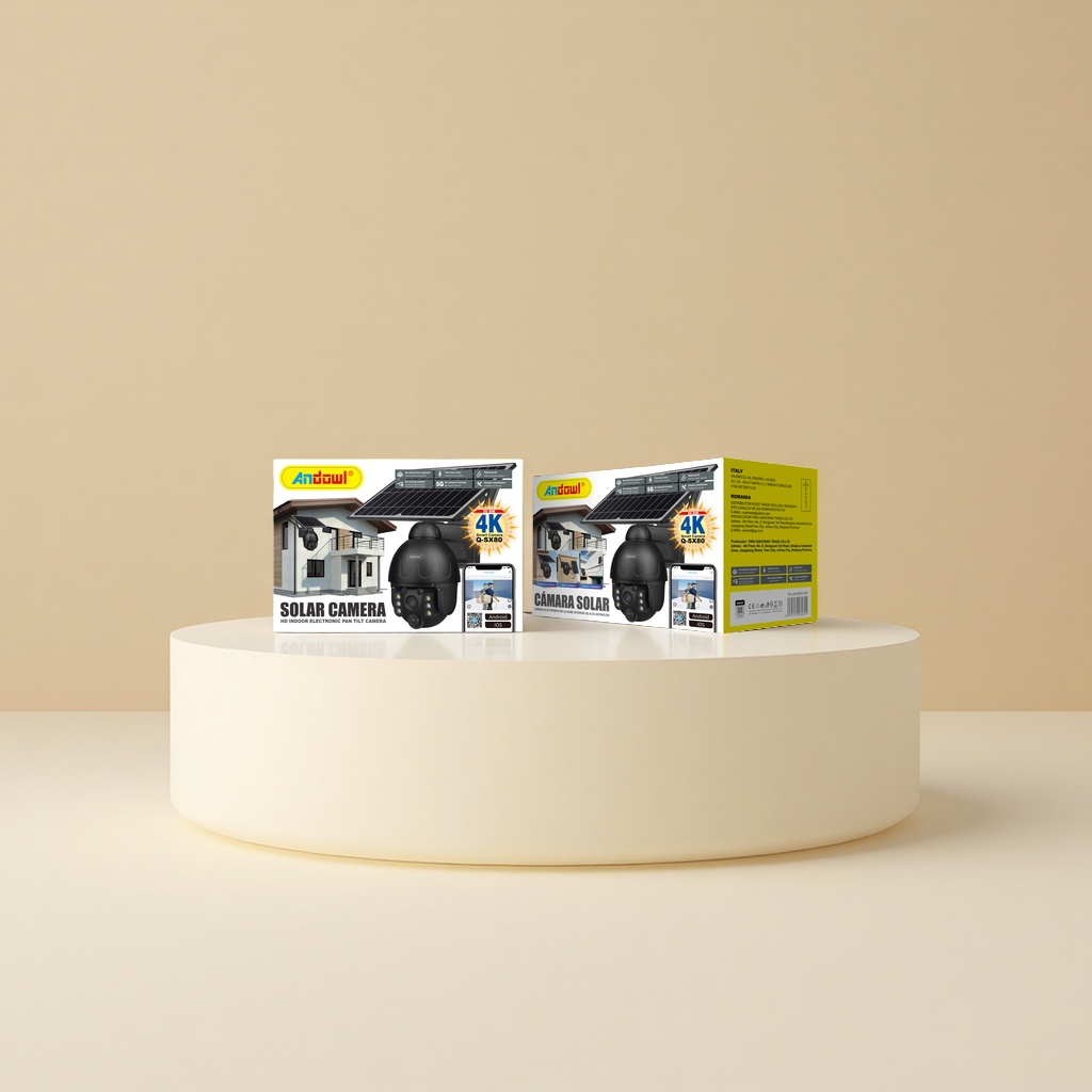 Andowl's new solar-powered surveillance camera offers high-definition night vision and is waterproof for outdoor use