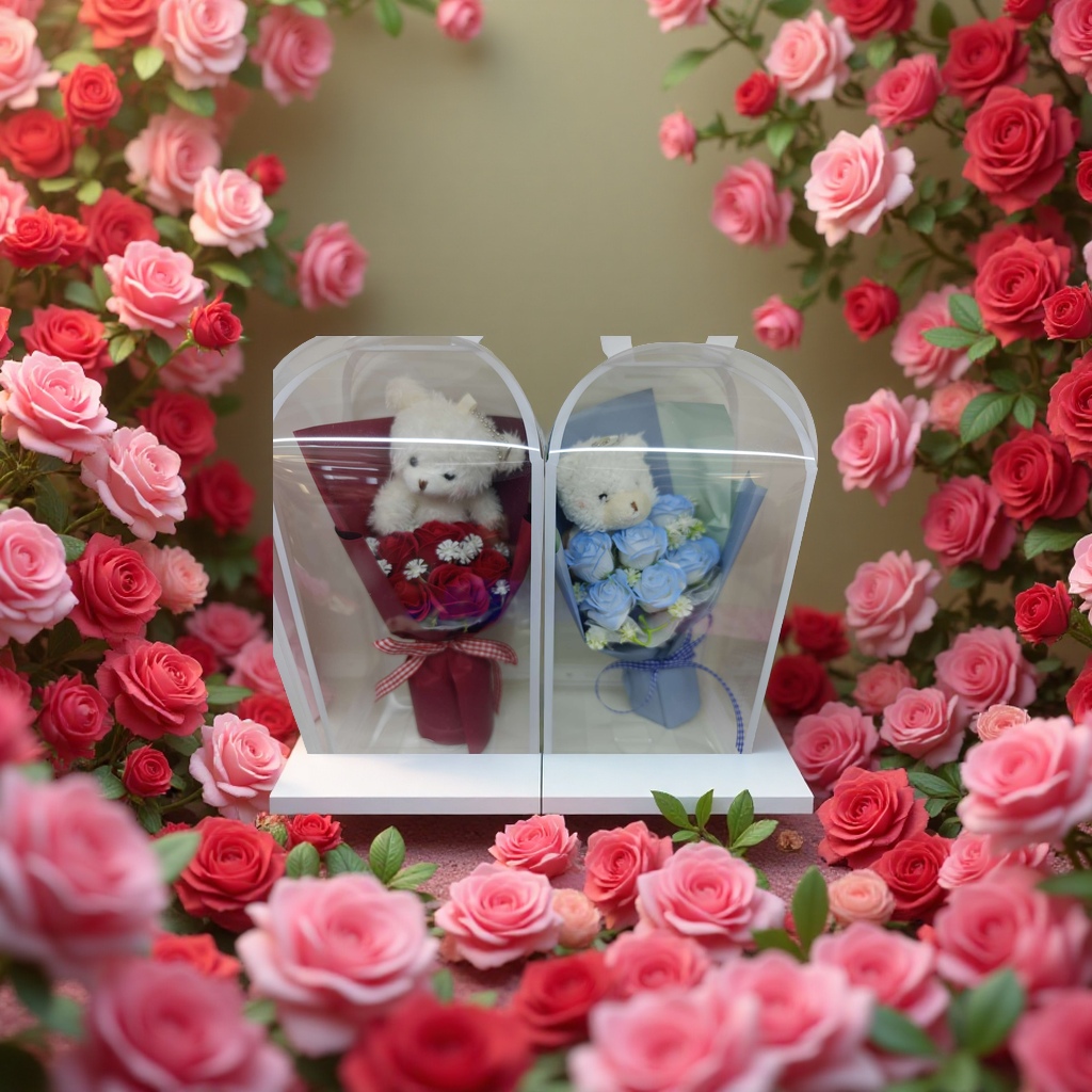 Hand-woven imitation rose garden gift, artificial rose simulation
