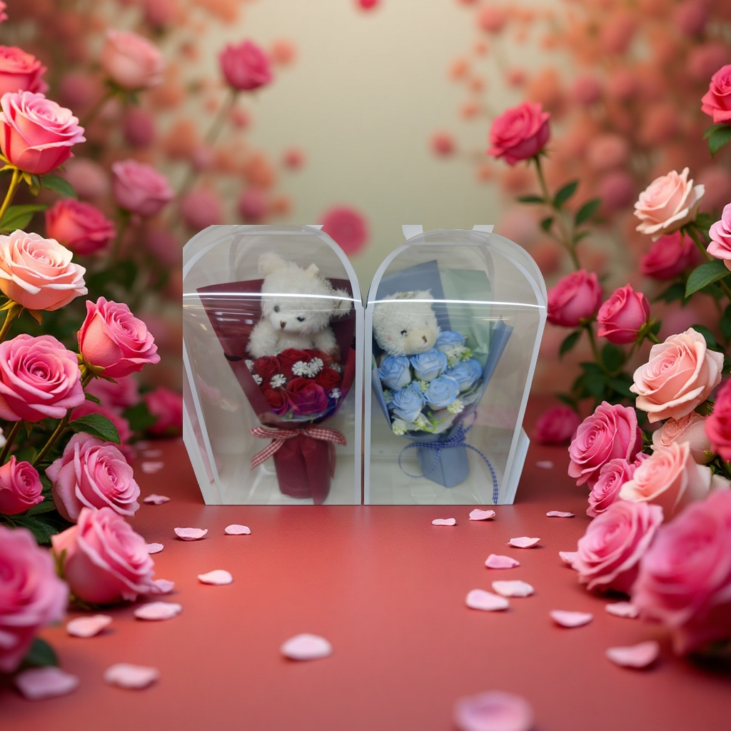 Hand-woven imitation rose garden gift, artificial rose simulation Application Scenario