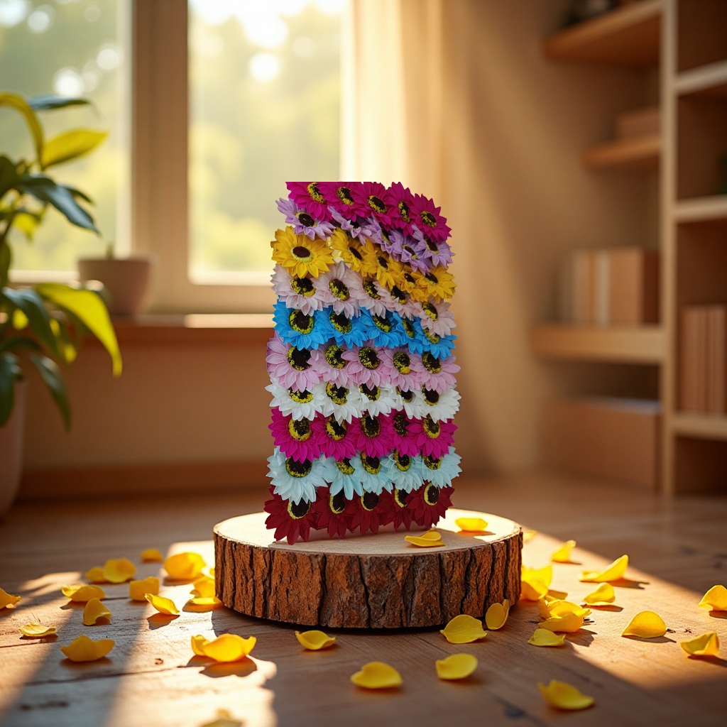 Artificial petal handicrafts, gifts, woolen sunflowers, decorative flowers, artificial flowers Application Scenario