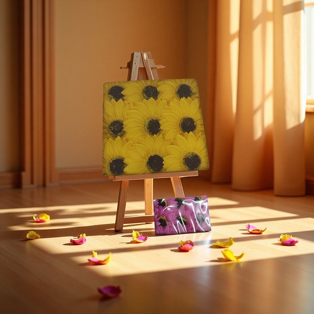 Artificial petal handicrafts, gifts, woolen sunflowers, decorative flowers, artificial flowers, 180g details Picture