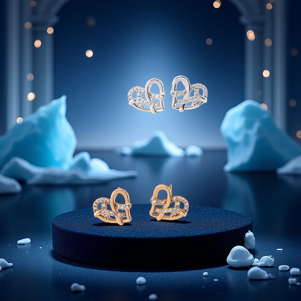 This evening's 925 sterling silver zircon fashion earrings are simple and versatile women's accessories details Picture
