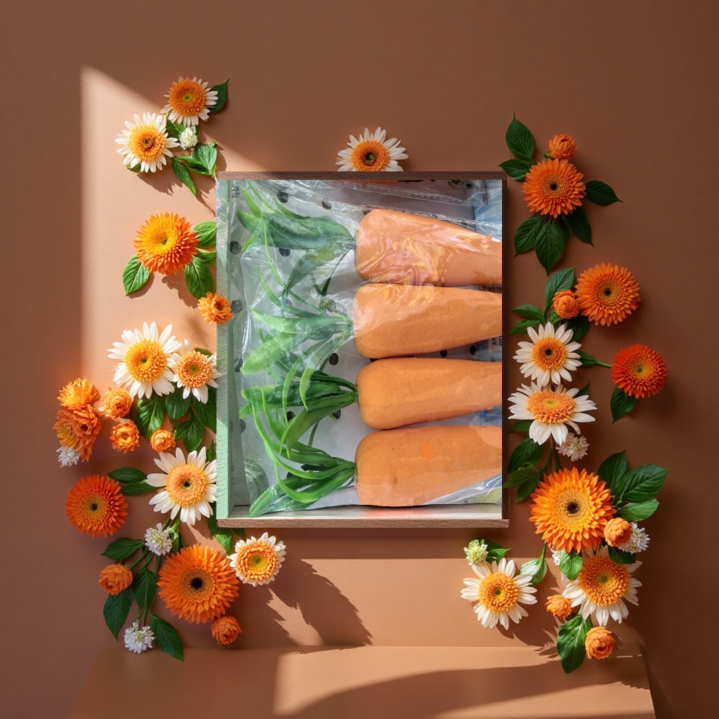 Cuatro zanahorias artesanías y accesorios creativos para el hogar details Picture