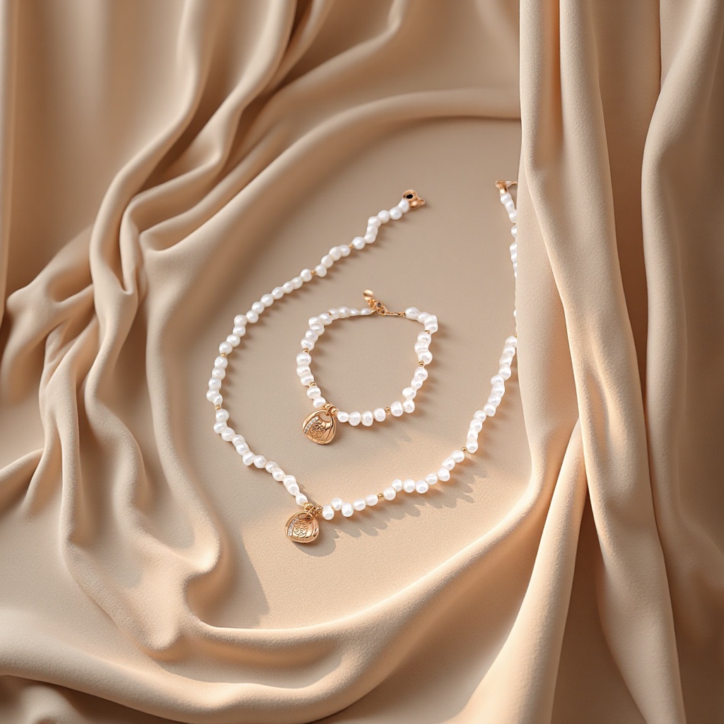 This evening's 925 sterling silver white pearl bracelet is a fashionable and simple pearl accessory gift for girls Application Scenario