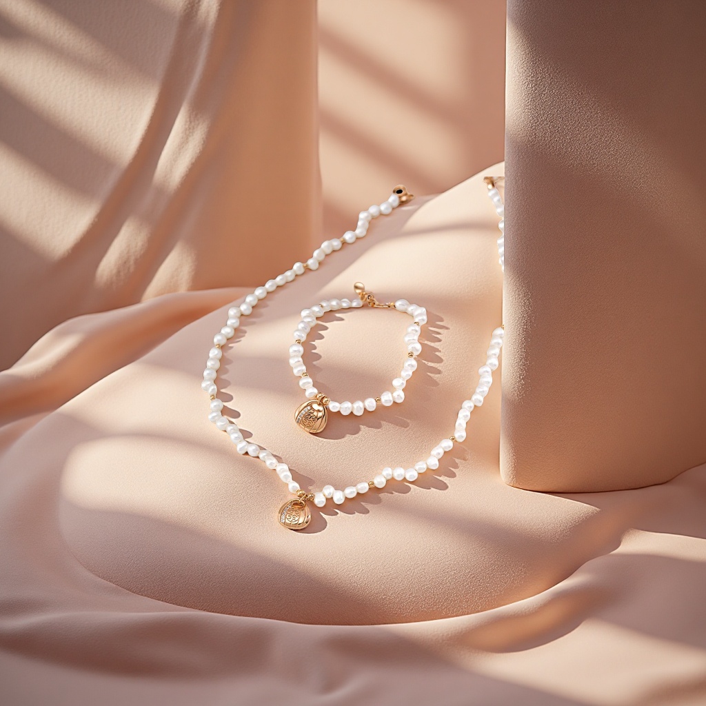 This evening's 925 sterling silver white pearl bracelet is a fashionable and simple pearl accessory gift for girls Specification image
