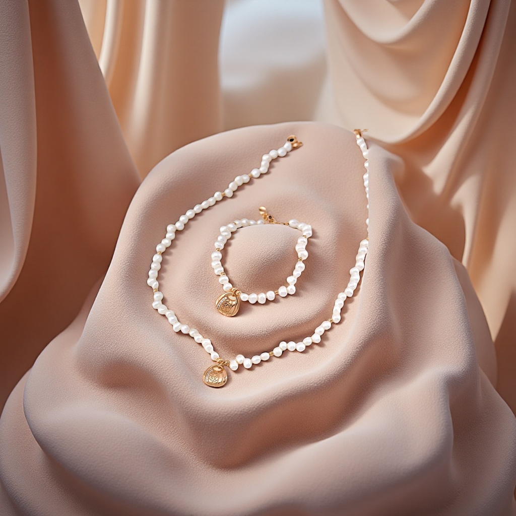 This evening's 925 sterling silver white pearl bracelet is a fashionable and simple pearl accessory gift for girls details Picture