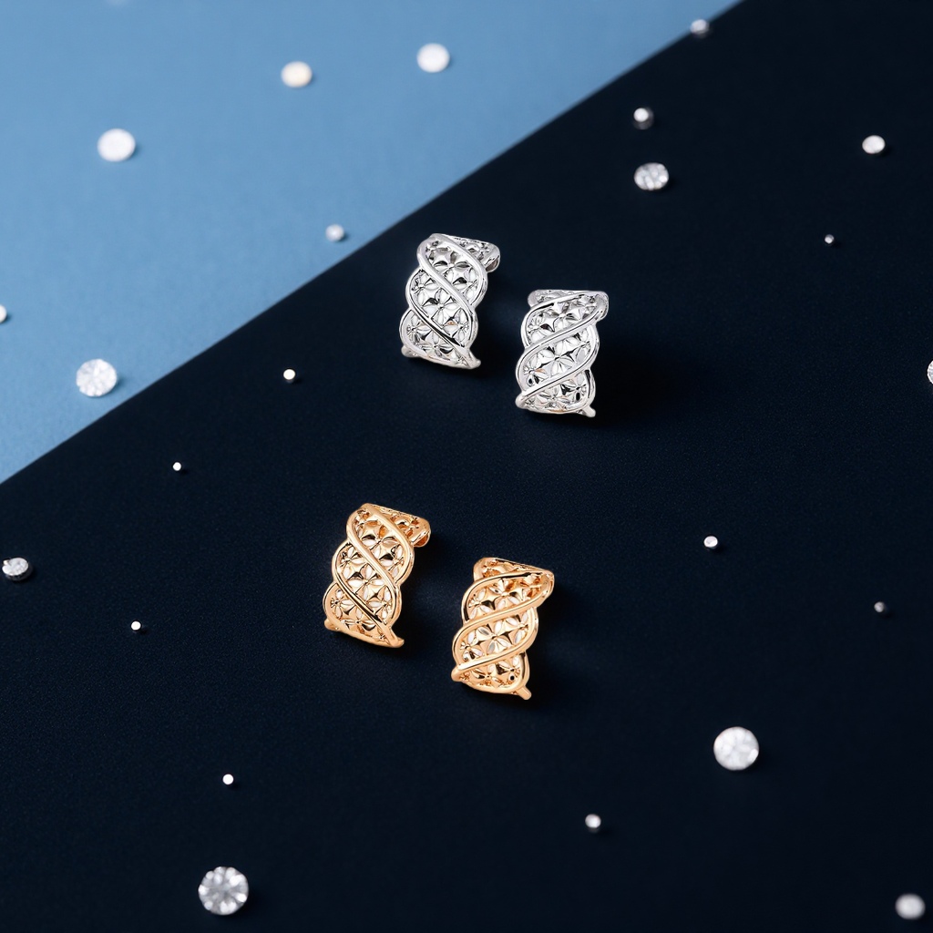 This evening, 925 sterling silver zircon exquisite stud earrings with a fashionable and simple design for women. 161338680 Specification image