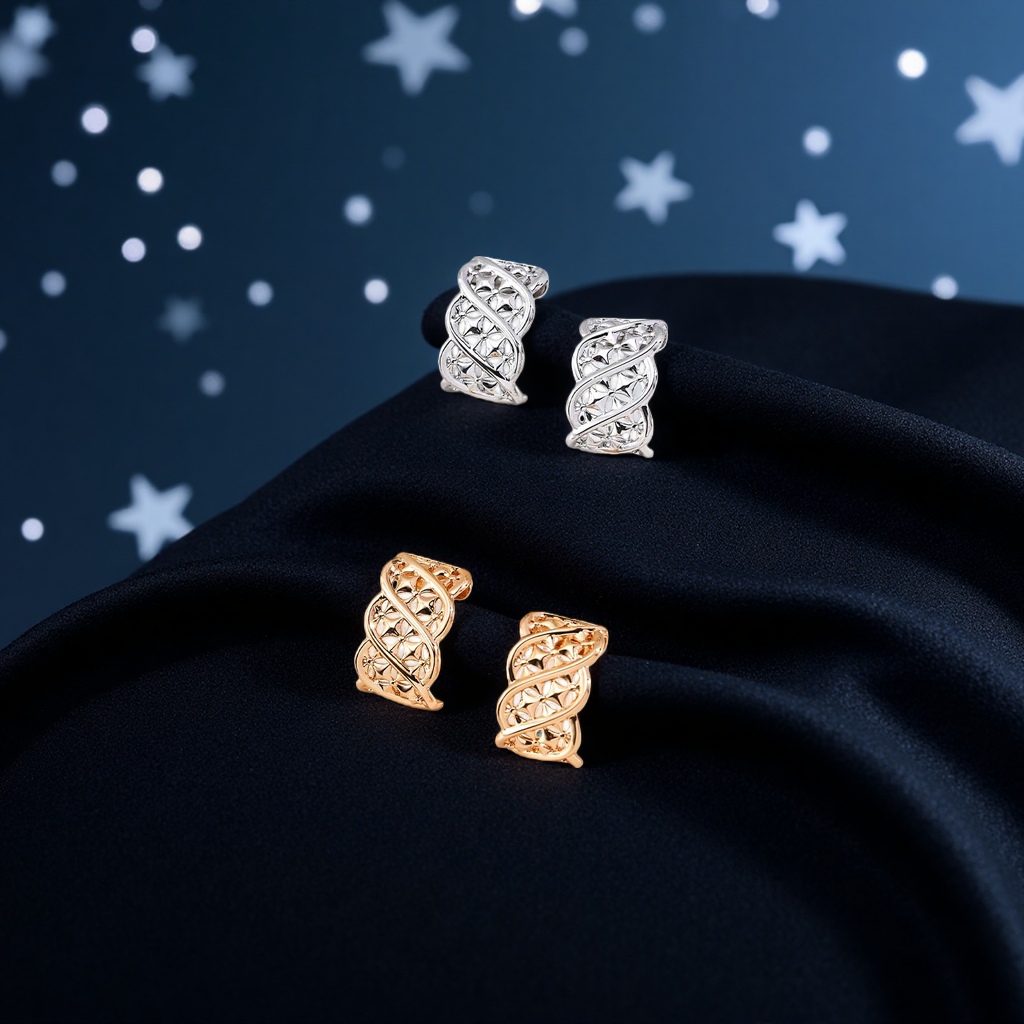 This evening, 925 sterling silver zircon exquisite stud earrings with a fashionable and simple design for women. 161338680 details Picture