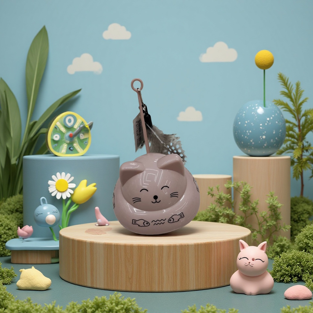 Pet cat toys, cat teasing sticks, pet toys, cat toys Application Scenario