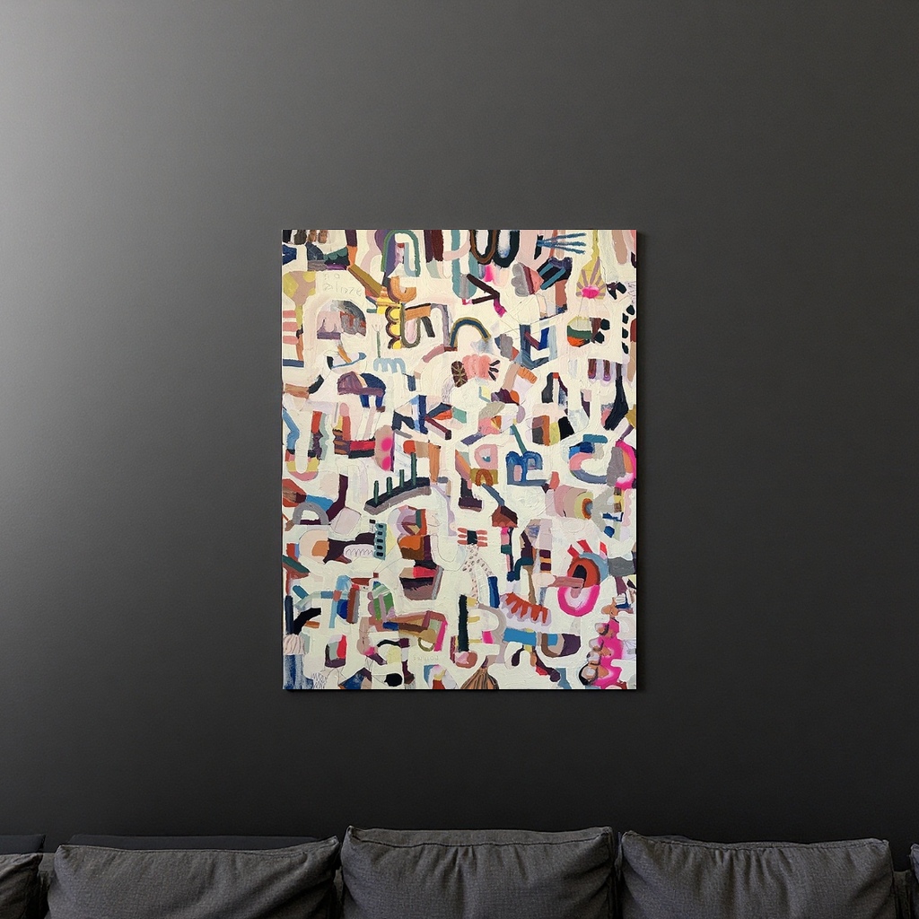 Modern hand-painted oil painting art creation, collectible decorative paintings details Picture