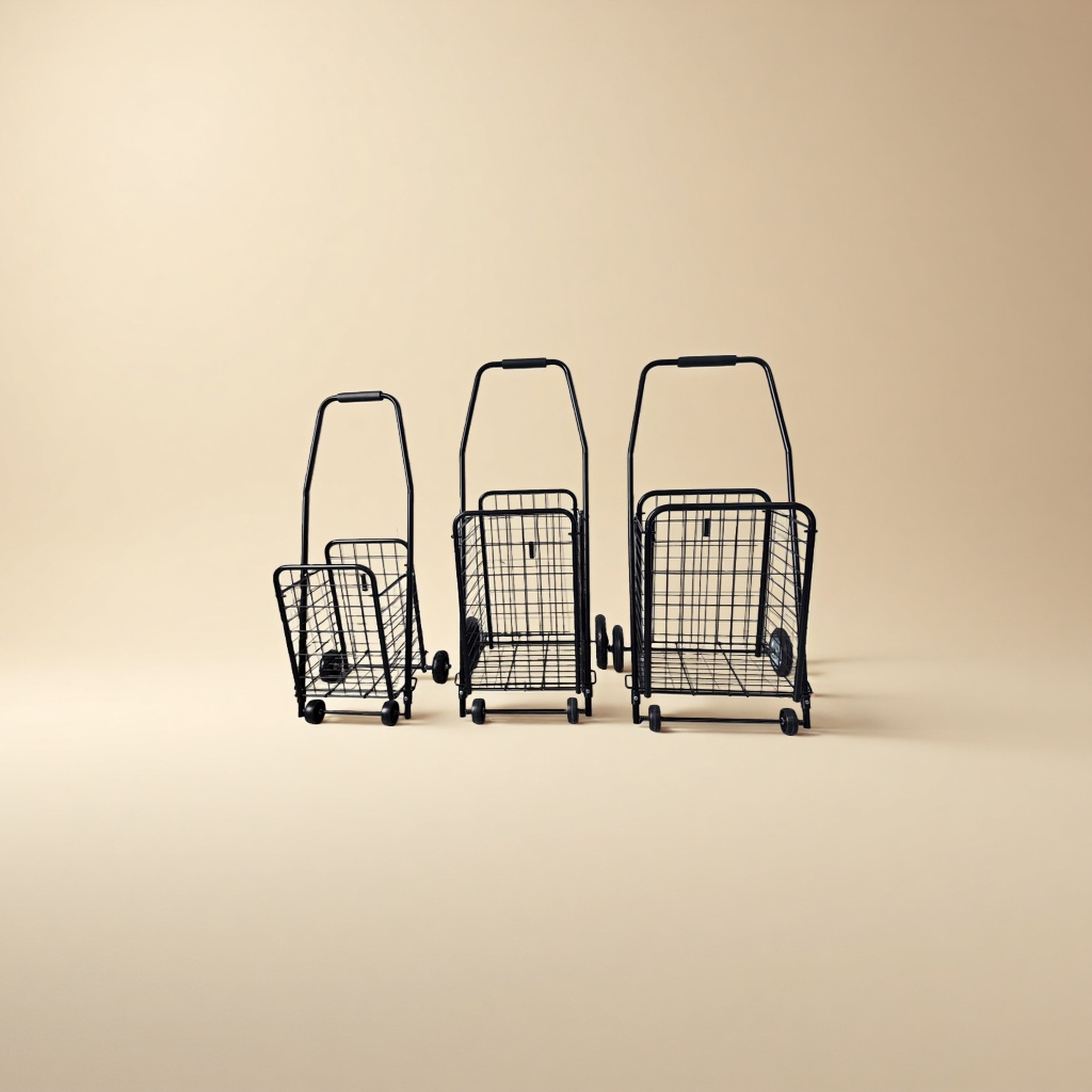 Camping cart with umbrella, food cart and trolley set up at the school gate details Picture