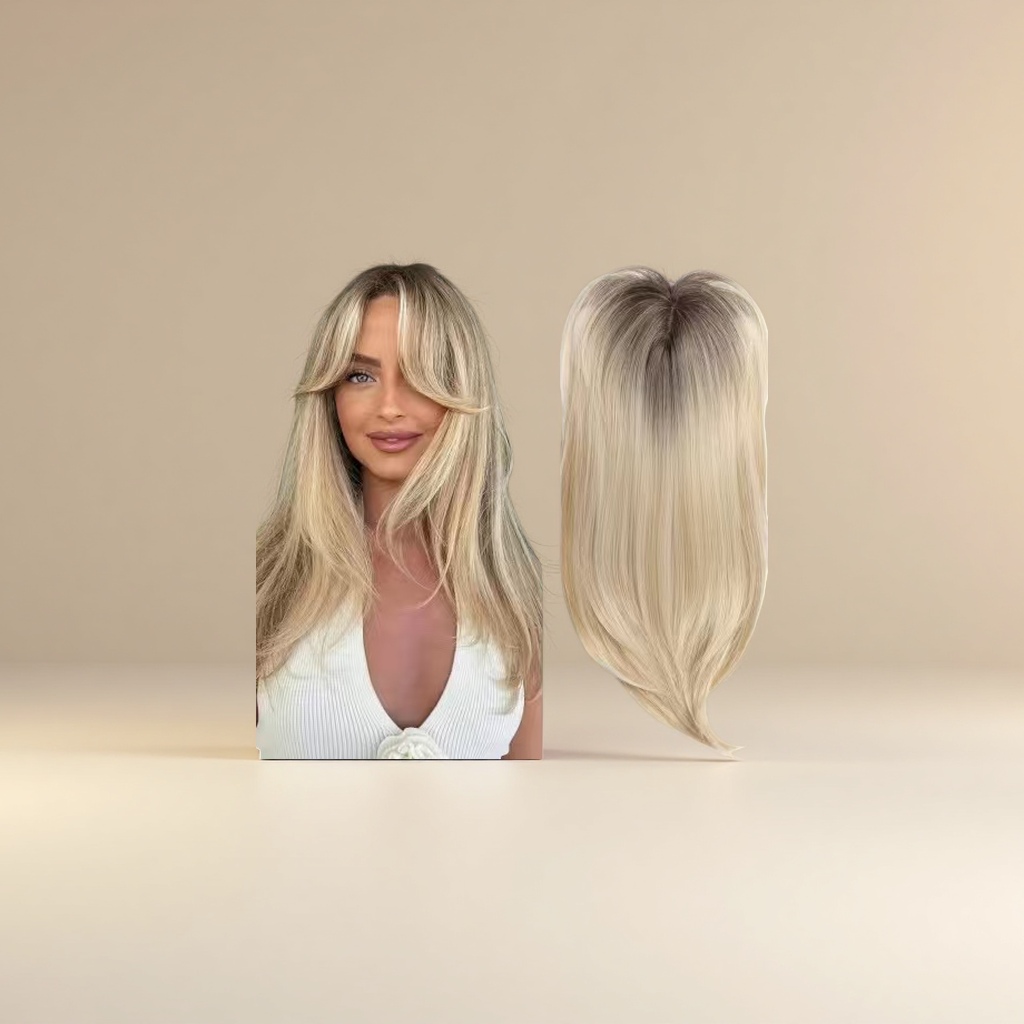 Real human hair women's wig pieces detachable long hair natural black hair cover Women's hair pieces Application Scenario