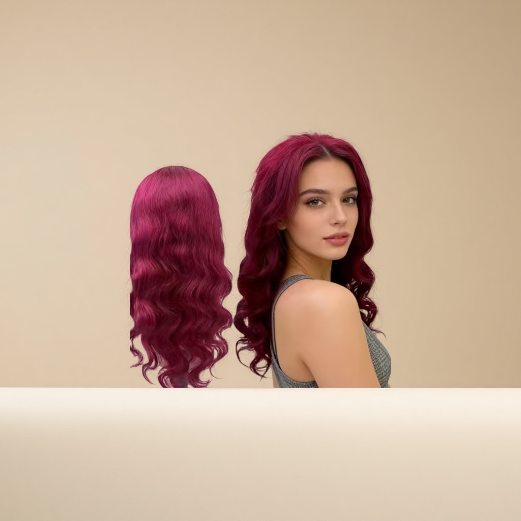 Real human hair, mid-length European and American wig for female Genshin Impact, natural, comfortable and breathable Application Scenario