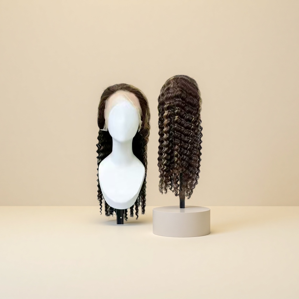 Real human hair, European and American mid-length girl wig, Genshin Impact style, natural, comfortable, breathable and adjustable Application Scenario