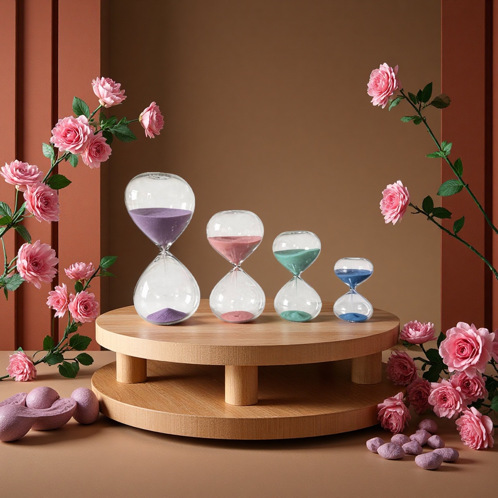 Macaron multi-color timing hourglass children's educational toy timer