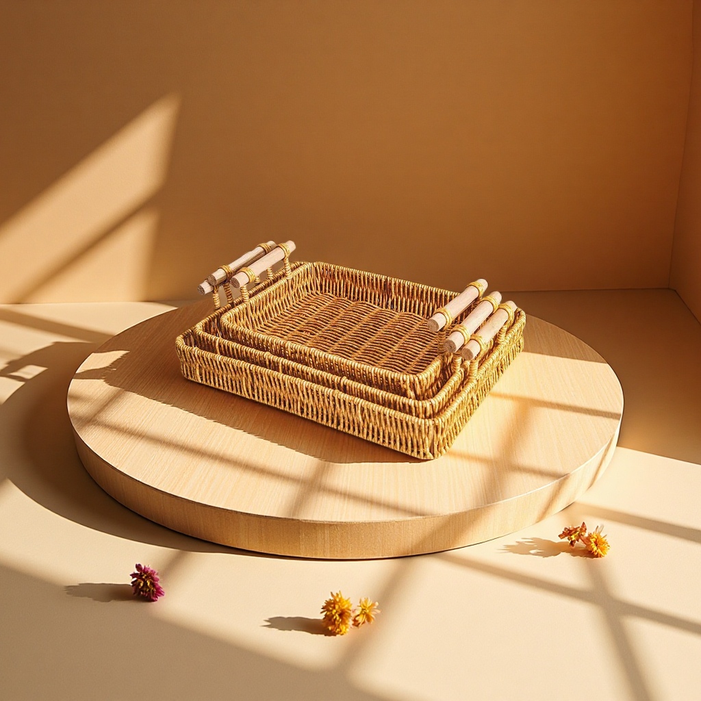 Anti-rattan woven storage basket, dirty clothes basket, large-capacity household storage