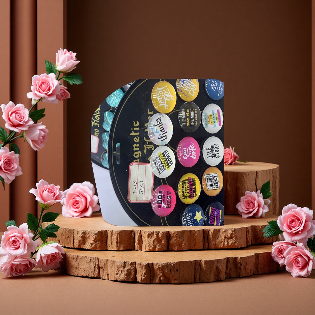 Creative design of glass fridge magnets, cartoon and cute magnetic stickers, home decoration magnets