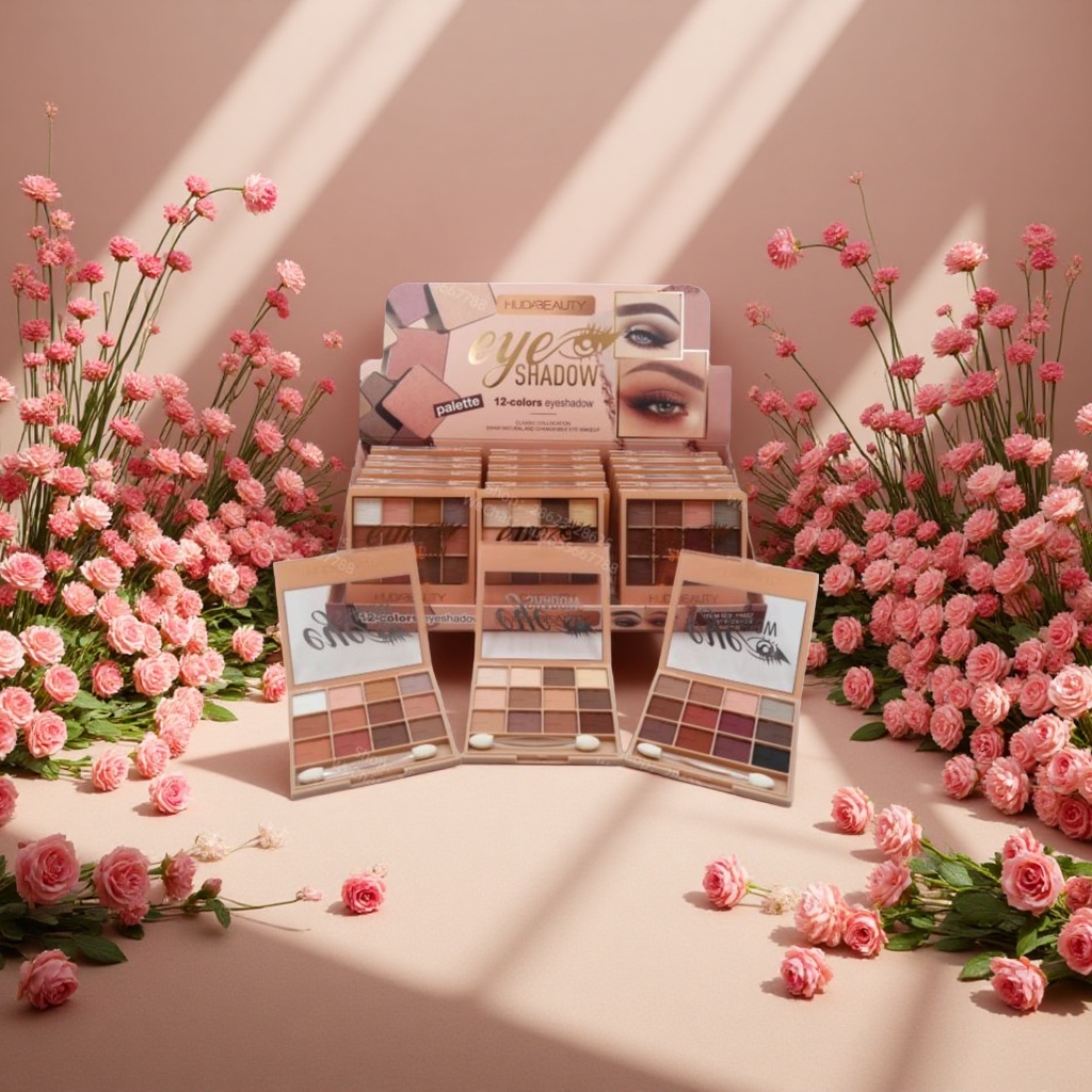 Makeup eyeshadow palette, cosmetics, natural color eyeshadow, long-lasting without smudging Specification image