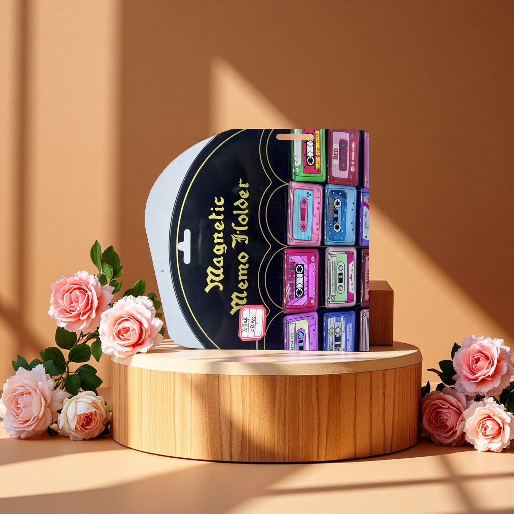 Rectangular fridge magnets with cute cartoon shapes and anti-slip magnetic stickers